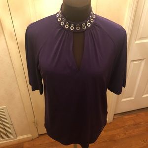 Michael Kors Sz S Purple 💜 Blouse